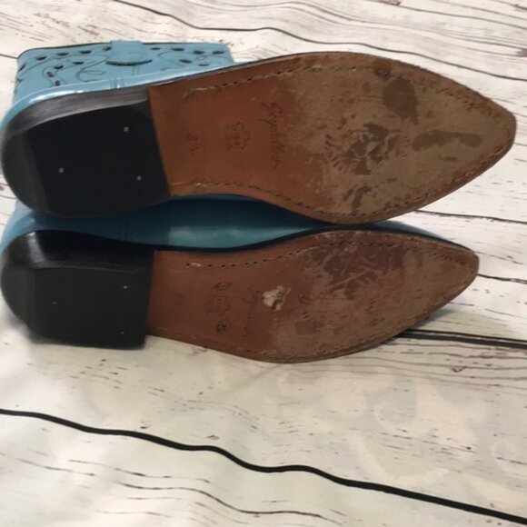 Seychelles Turquoise Boots 8.5--Super Cute! - Picture 9 of 10